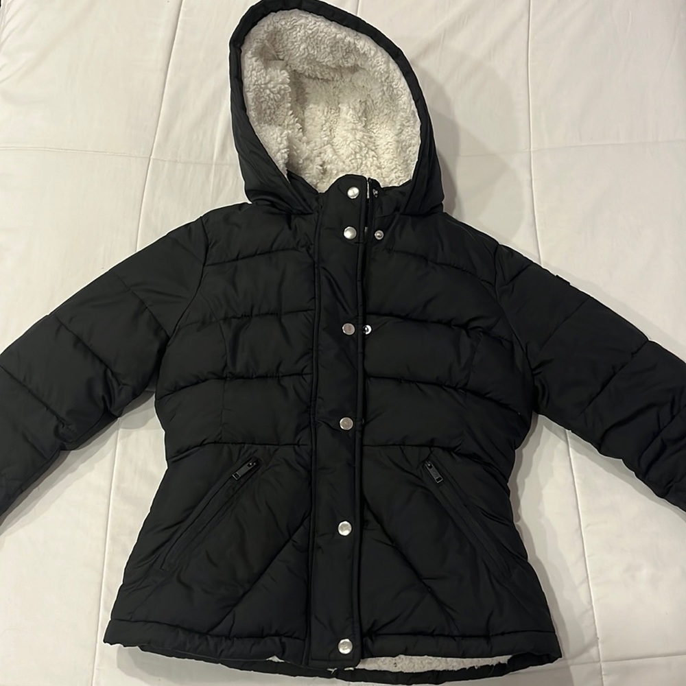 Hollister Wool Puffer Jacket W/ Hood